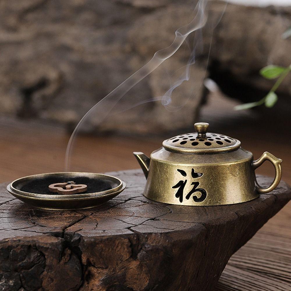 Домашнее украшение интерьера Лотос Ароматерапевтическая печь Маленькие украшения Сплав Курильница для благовоний