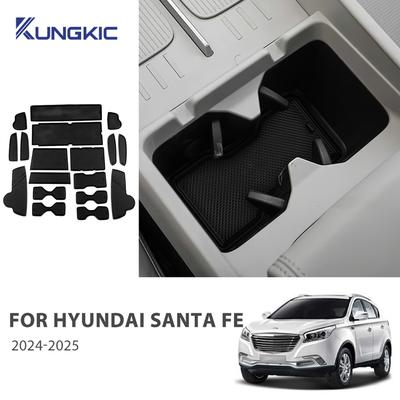 Коврик в углубление двери для Hyundai Santa Fe 2024 2025 автомобильный противоскользящий коврик резиновые накладки в слоты ворот автоаксессуары Hyundai Santa Fe 2024