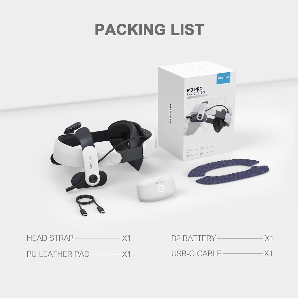BOBOVR M3 Pro Pack Ремешок для уменьшения лицевого магнита, совместимый с аксессуаром Quest, аксессуар для улучшения, - стресс, замена, 3/3S