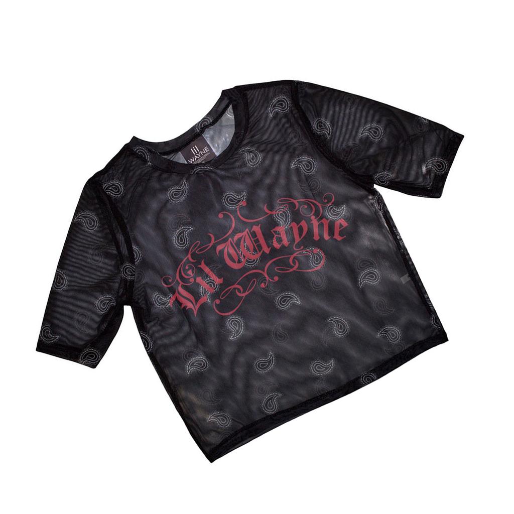 Lil Wayne Женский/Женский Script Укороченный Топ