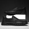 Genuine Leather Loafers for Men Comfortable Casual Shoes Breathable Male Driving Footwear Moccasin Non-Slip Walking Hiking Shoes