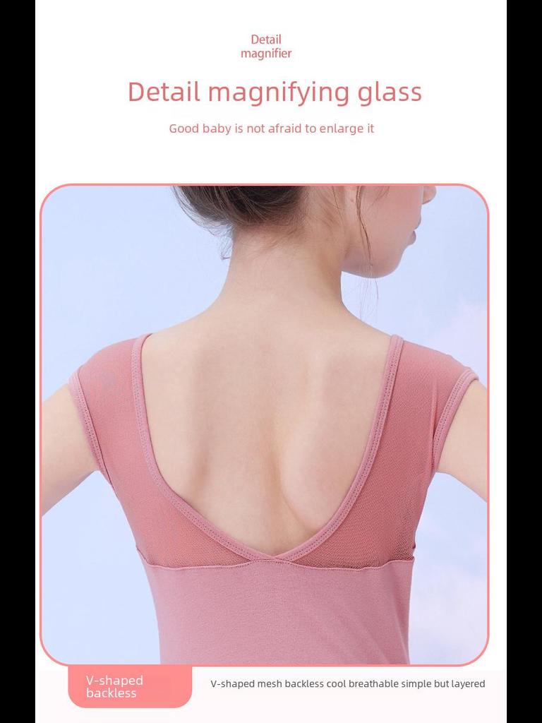 Летнее балетное платье без рукавов для девочек - танцевальная одежда из шифона в китайском стиле