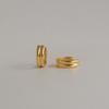 14K Gold-Filled Silver Angel Ring One-Touch Earrings