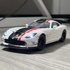 1:24 DODGE Viper ACR 2016 Суперспортивное купе Игрушечная машина Литая металлическая Машинки Игрушка Модель с инерционным механизмом Со звуком и светом Для ребенка