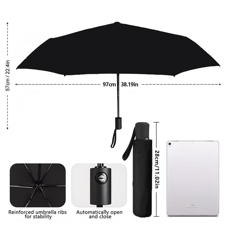 Custom Name Umbrella Bean's Adventure Umbrella 8-Frame for Travel, Camping, Casual Lightweight Portable, Essential for Family Gifts