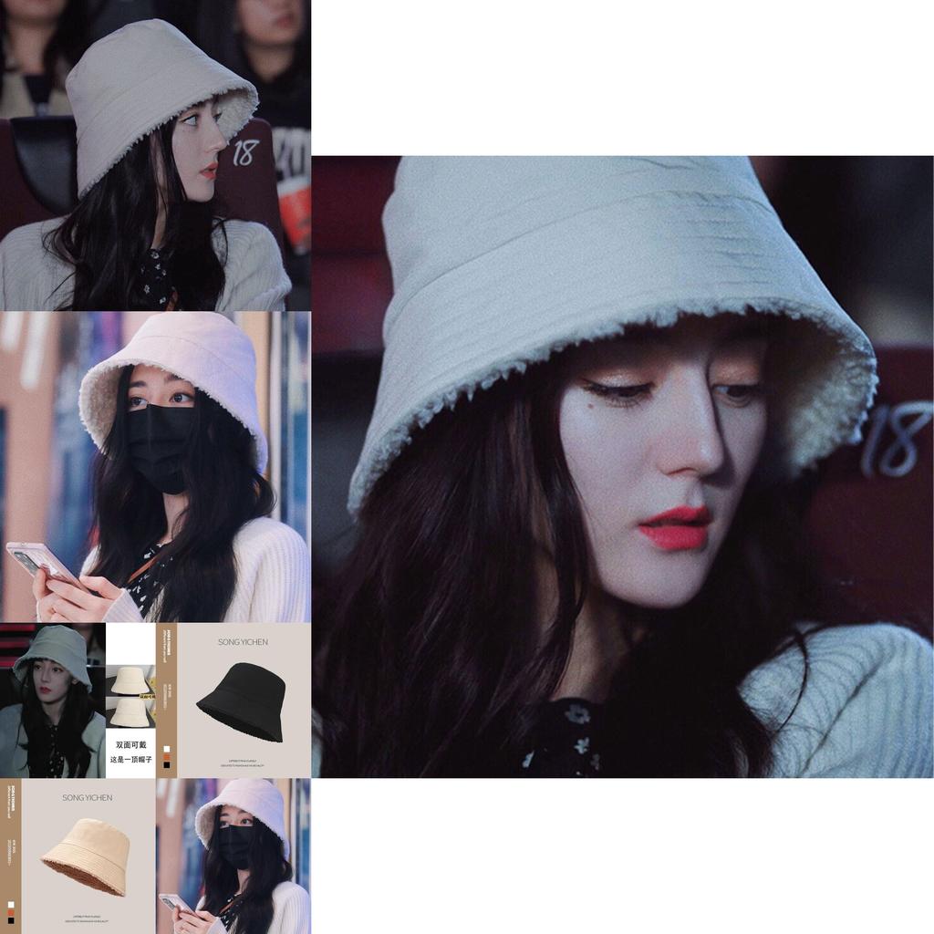 Стильная зимняя теплая пушистая шерпа панама для мужчин и женщин бежевого цвета