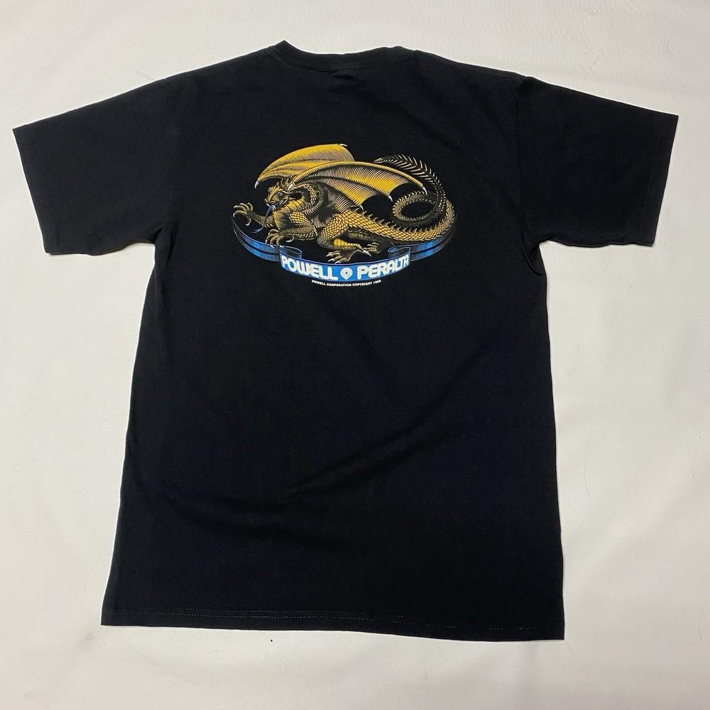Винтажная футболка Powell Peralta Dragon Skateboard Tee Мужская Средняя M 23x28 Y2K Унисекс Футболка