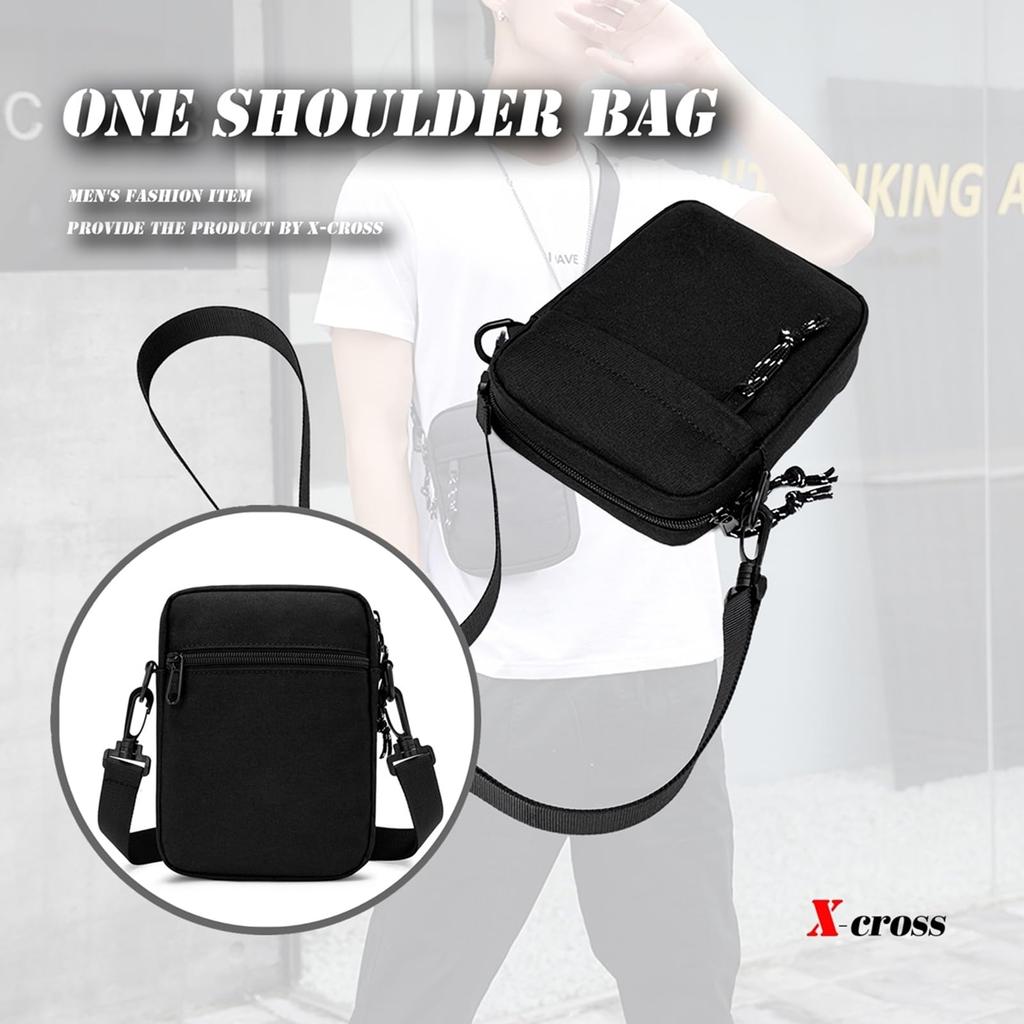 Cross Sacoche Small Vertical Mini Shoulder Bag Lightweight Military Camouflage One Shoulder Bag One Shoulder Outdoor Zipper Simple Cool Stylish Street