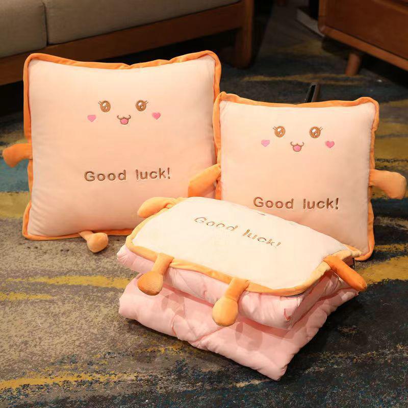 Утолщенная складная подушка для сна и одеяло: Подушка-одеяло двойного назначения для офиса, дивана или автомобиля - Бесплатная доставка