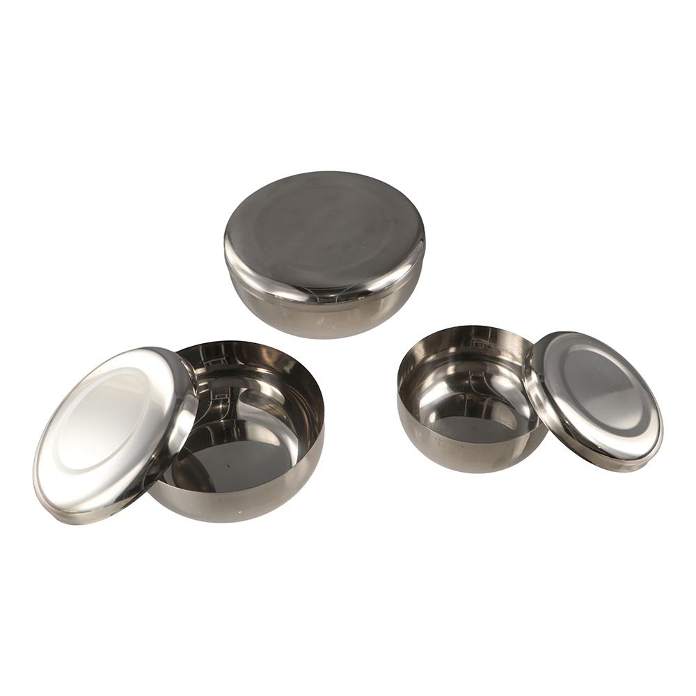 With Lid Korean Stainless Steel Bowl Single Layer Children Bowl Rice Bowl  Cream Foam