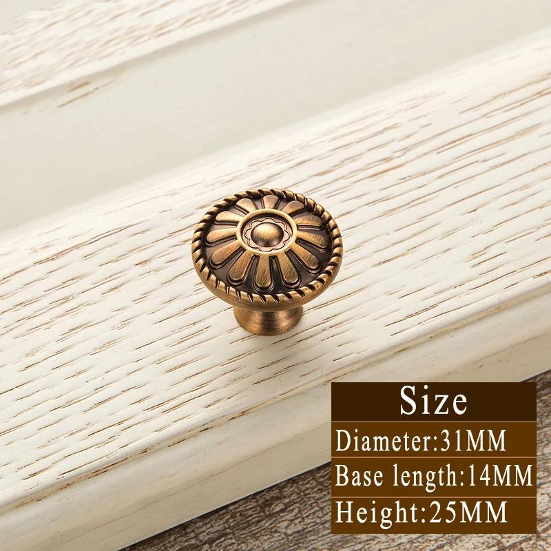 Винтажные ручки из желтой бронзы | Ретро ручки для ящиков и мебельные ручки | Ручки для мебели из цельной латуни для дверей, кухни и спальни