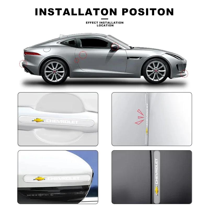 AABHB1 For Chevrolet Silverado Impala Malibu Equinox Cruze Camaro Car Door Bowl Handle Protector Stickers Transparent Anti-scratch Film