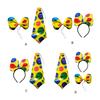 Amusement Park Clown Bow Tie/Necktie/Hairband Universal Men Circus Vintage Show Style Adult Cosplay Party Accessories
