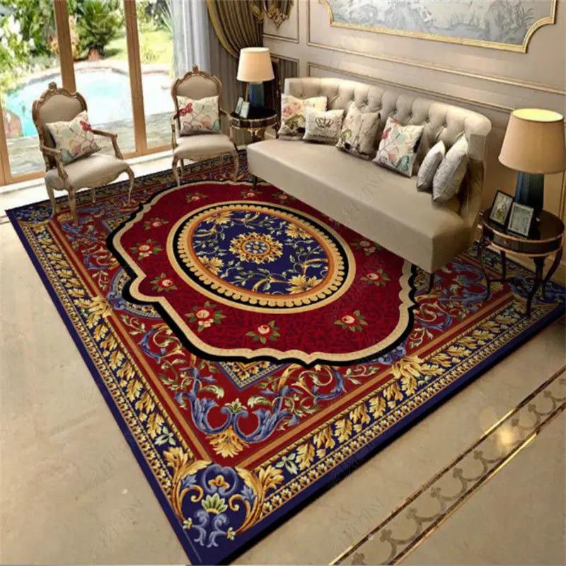 European Style Carpet Living Room Large Area Rugs Bedroom Bedside Mat Home Porch Entry Doormat Alfombras Para La Sala Moderna
