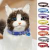 Pet Collar Plaid Pattern Multiple Colors Vibrant Buckle Bells Small Dog Cat Regular Collar