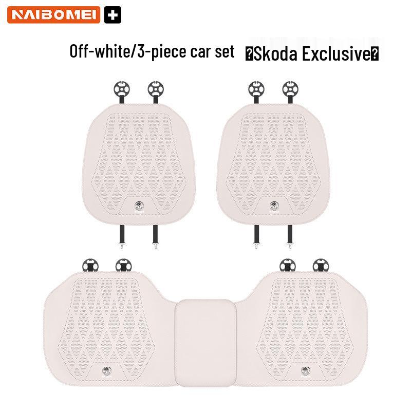 Кожаные чехлы на сиденья для Skoda Octavia, Superb, Kodiaq, Kamiq, Karoq - Передние и задние