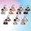 Двухстильная акриловая брелок-подвеска, Фото K-pop айдола + Совпадающий мультяшный подвес-бюст для сумки, Коллекционный аксессуар для фанатов Enhypen