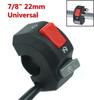 12V Motorcycle Switches 7/8" 22mm Handlebar Mount Headlight Fog Light Horn ON OF