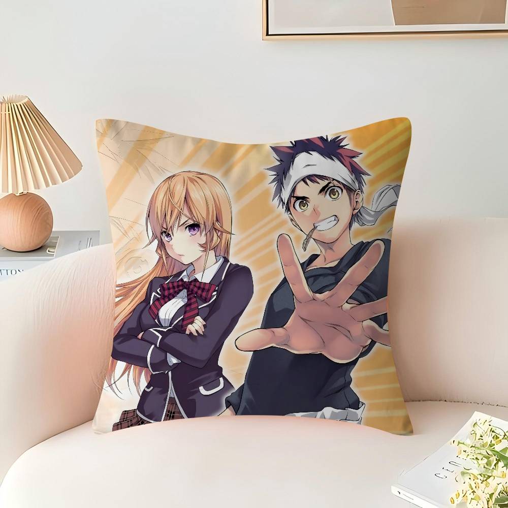 Аниме F-Food Wars Shokugeki no Soma Наволочка Подушка Чехол для подушки Гостиная Диван Домашний декор На заказ