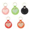 Elegant Heart Shaped Key Holder PU Leather Pet Hair Protector Sleeve Keyring Lightweight Versatile Bag Purse Charm
