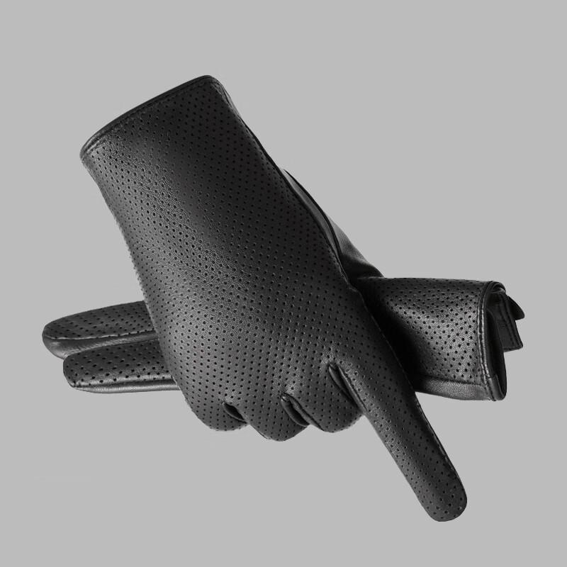 Овчина мужские осенние полые перчатки из натуральной кожи мужские зимние перчатки для вождения мотоцикла из натуральной кожи
