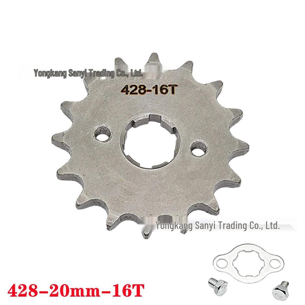 428 Type Motorcycle Engine Small Chain Sprocket, 10-19 Teeth Variable Speed Freewheel Modification Gear Parts