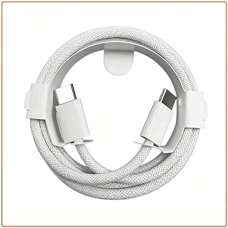 Original Apple 1M USB‑C to USB‑C Braided Charging Cable Stable Power Delivery Durable Type‑C Cord Fast Charging Wire For Mobile Phone