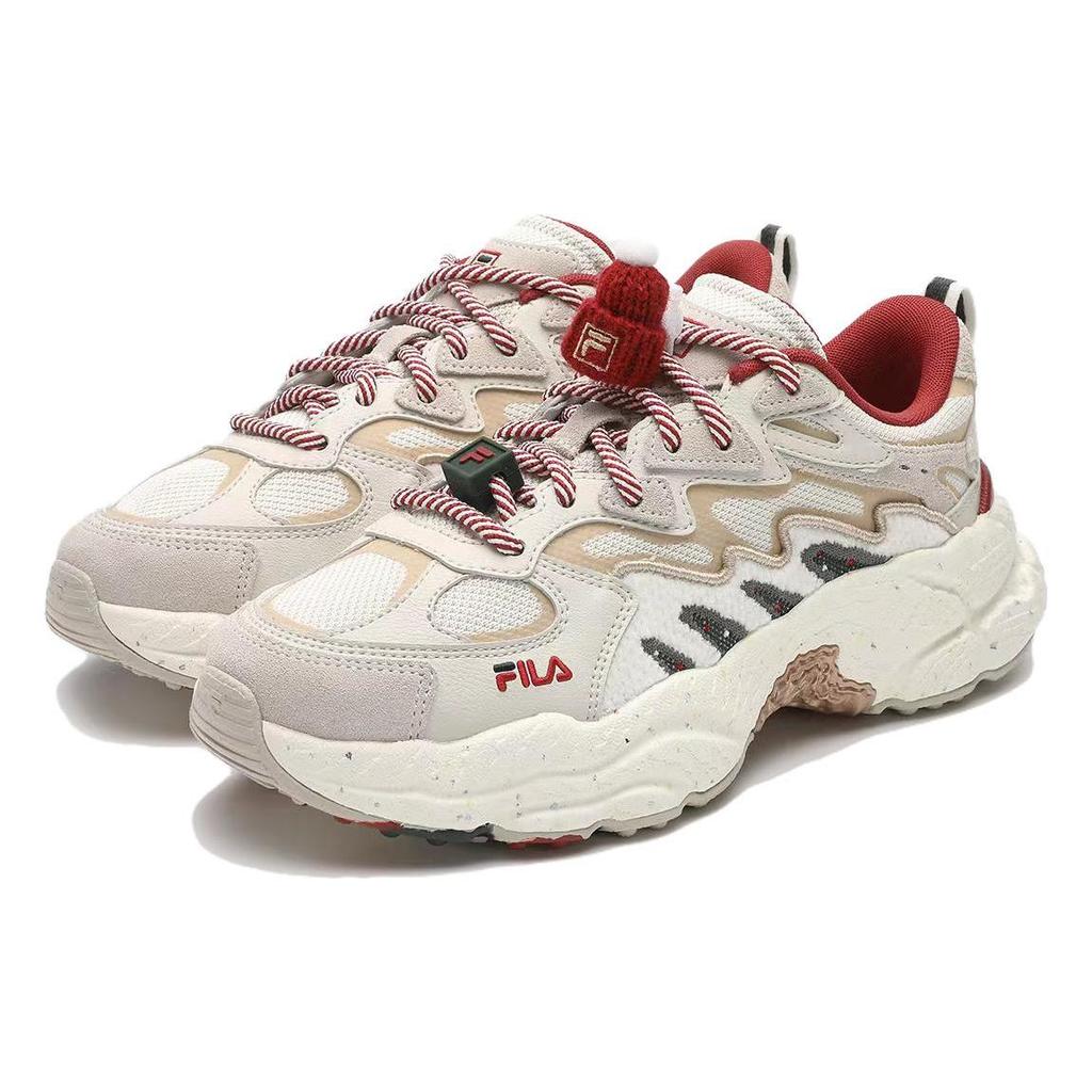 Fila Кроссовки Fern XMAS Низкие Массивные Кроссовки Женские Бежевый Красный F12W411120FWL