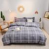 Cotton 4-piece Set Thickened Brushed Fresh Cotton Bed Sheet Quilt Cover Hats Models Dormitory 3-piece Set