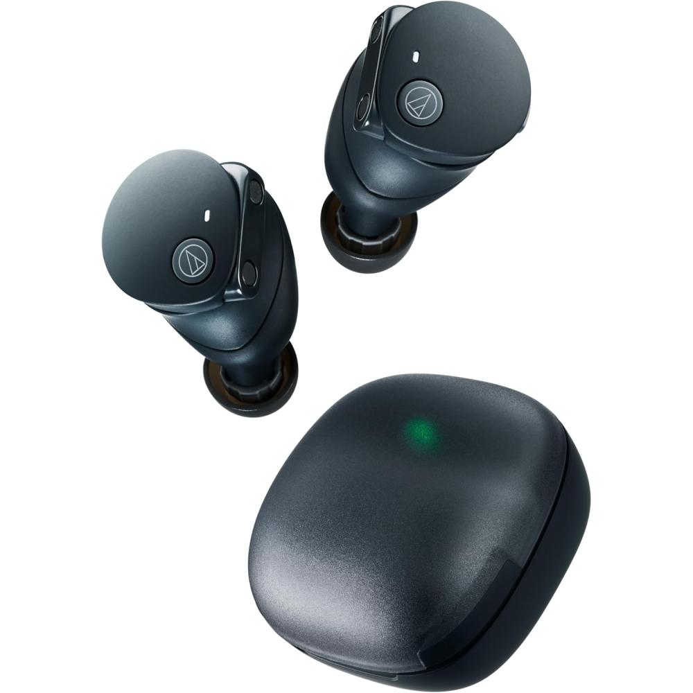 Audio Technica Беспроводные Bluetooth Наушники Шумоподавление Глубокий Бас Черные Ath