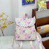 Kawaii Drawstring Backpack Outdoor Travel Schoolbag New Ruffles Backpack  for Teenager