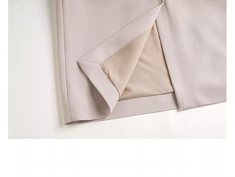 Женская весенне-осенняя юбка-миди карандаш с высокой талией 2024 - Приталенный А-силуэт