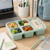 Plastic Fruits Box Transparent Lid Food Storage Box Fresh-keeping Lunch Box  Students