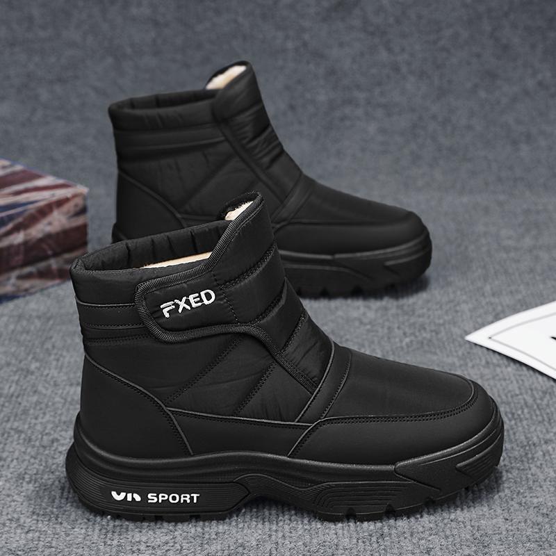 Мужские кроссовки Ботильоны Зимние ботинки Лоферы Повседневные кроссовки Add Velvet Спортивная и досуговая обувь для мужчин Толстая подошва Нескользящая