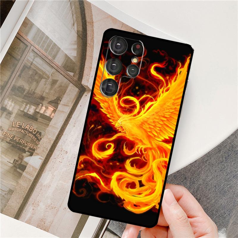 Phoenix Bird Phone Case For Samsung Galaxy S25 Ultra S9 S10 S20 S21 S22 S23 S24 Plus S24 FE Bumper Cover
