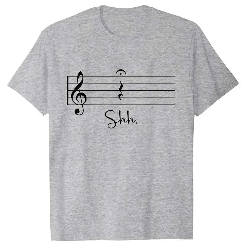 Музыкальные ноты Мужские футболки Забавные графические топы Уличная одежда Футболки с коротким рукавом Оверсайз Харадзюку Футболка для меломана Мужская одежда