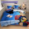 Fireman Sam'S Rescue Mission Print 3Pcs Bedding Setduvet Cover With 2 Bedropillowcase Home Birthday Gift
