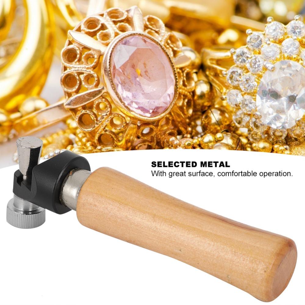 Plastic Stone Setting Tool Wood Jewelry Ring Processing Tool Practical Ring Holder Beading Work