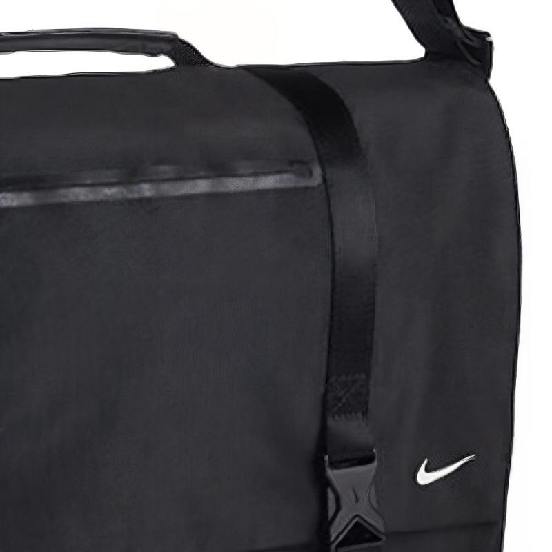 Nike Нейлоновые Сумки Сумка на Плечо Сумка Кроссбоди Обычная Унисекс Черная Повседневная PBZ745-010