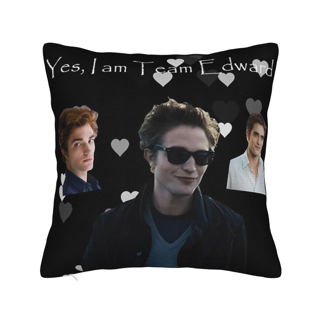 Funny Edward Cullen Jacob Twilight Pillow Case Retro Trendy Pillow Cover Comfy Pillowcases For Chair Sofa Home Decor