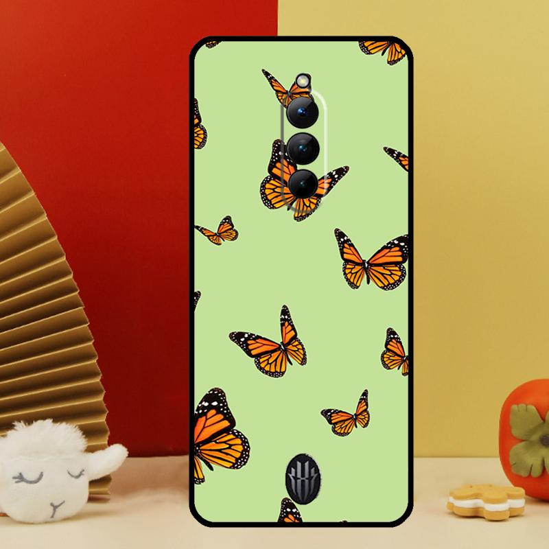 Cute Aesthetic Butterfly Case For Nubia Red Magic 10 9 8 Pro Plus 6 7 6S 7S Pro 5G 6R RedMagic 8S 9S Pro Plus Cover