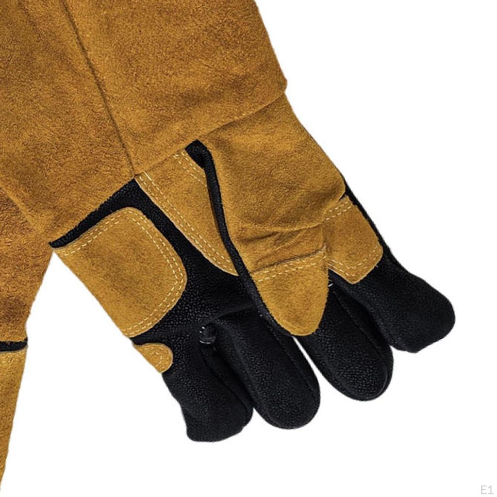 Перчатки для работы с животными Защита от укусов Утолщенные Многофункциональные Усиленная подкладка Двойная кожа для