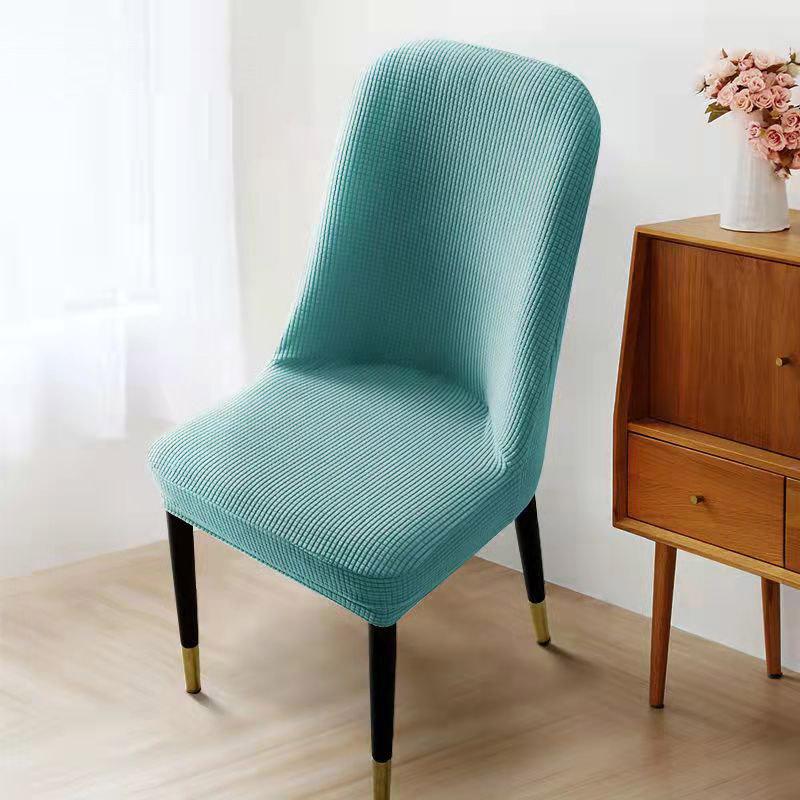 Nordic Style Universal Simple Modern Curved Chair Cover All-inclusive Elastic Thickened Semi-circular Household Dining Table and Chair Cover