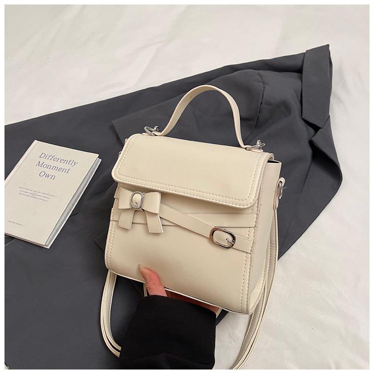 2025 Spring New Retro Women's Small Square Bag High-end Handbag Double Shoulder Shoulder Bag Oblique Span Bag