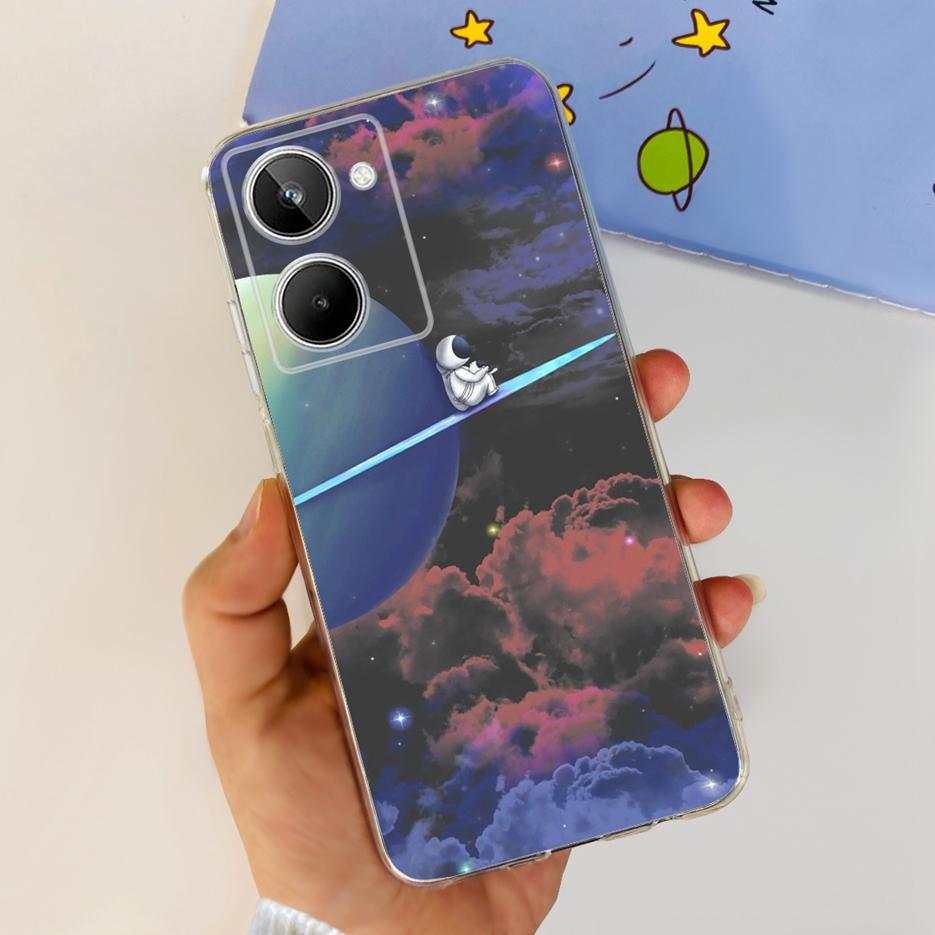 Чехол для Realme 10 4G Цветной Расписной Чехол Мягкий Силиконовый Чехол для Телефона Для Realme 10 Pro Plus Realme10 Pro+ Задняя Крышка Coque Capa