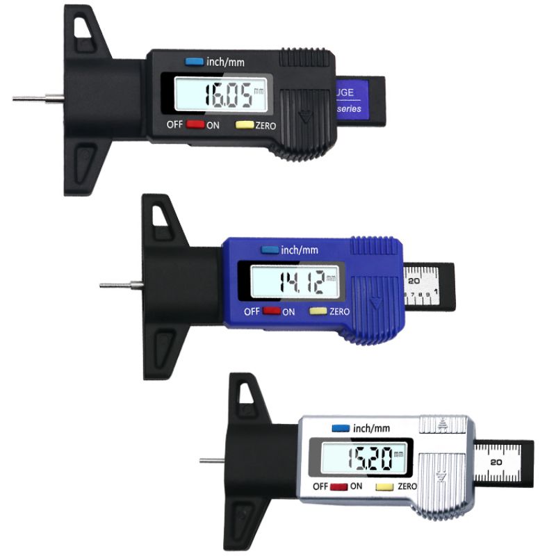 Digital Tyre Depth Tire Tread Depth Gauge Measurer Tool Caliper Car Tire Depth Gauge Caliper Tool