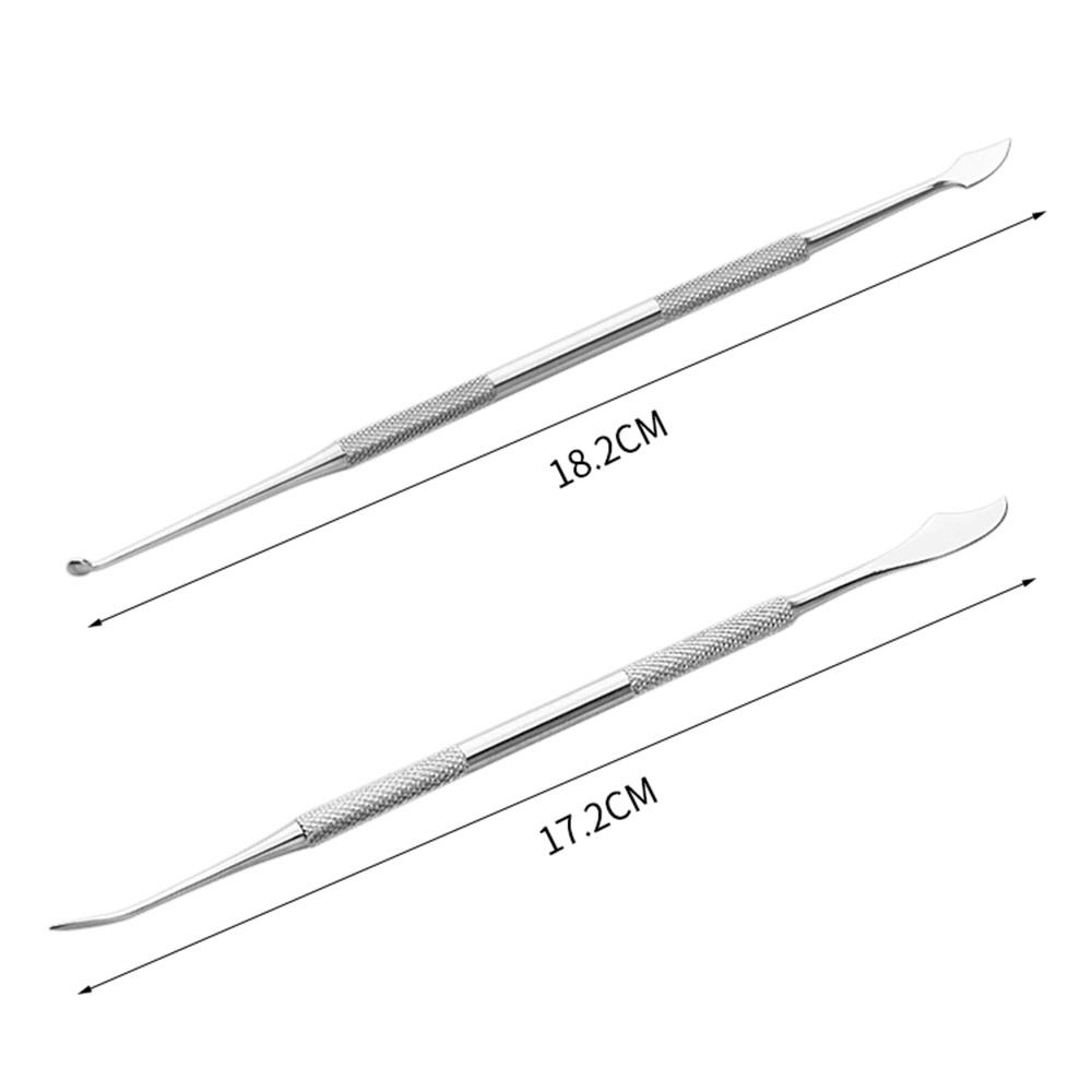 Набор резчиков по воску из нержавеющей стали, двухсторонний резчик по воску с футляром для хранения, 10 шт., инструмент для восковой эпиляции