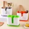 3 Compartment Design Detachable Chopstick Holder Drainage Hole Countertop Utensil Spoon Forks Organizer Kitchen Supplies