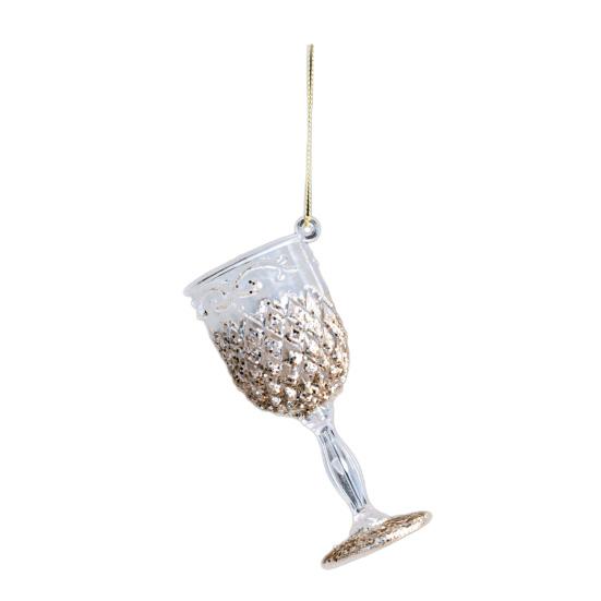 Рождественское украшение на елку Стоящий олень Чашка Дизайн крыльев бабочек Блестящее подвесное украшение Праздничный сезон Домашний декор