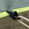 10Pcs Camping Crocodile Clip Portable Inverted Teeth Design Camping Canopy Clip Wind Rope Fixing Clip Windproof Tent Awning Fixing Clamp for